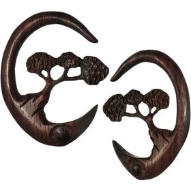 4G Organic Sono Wood Bonsai Tree Hanger Plug Set