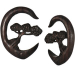 0G Organic Sono Wood Bonsai Tree Hanger Plug Set