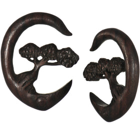 0G Organic Sono Wood Bonsai Tree Hanger Plug Set