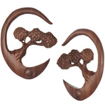 4G Organic Sabo Wood Bonsai Tree Hanger Plug Set