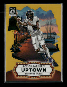 2025 Panini Donruss Optic Uptown #/10 Lamar Jackson #13