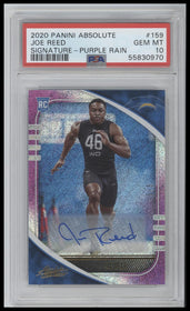 2020 Panini Absolute Signature-Purple Rain Joe Reed 10 PSA #159