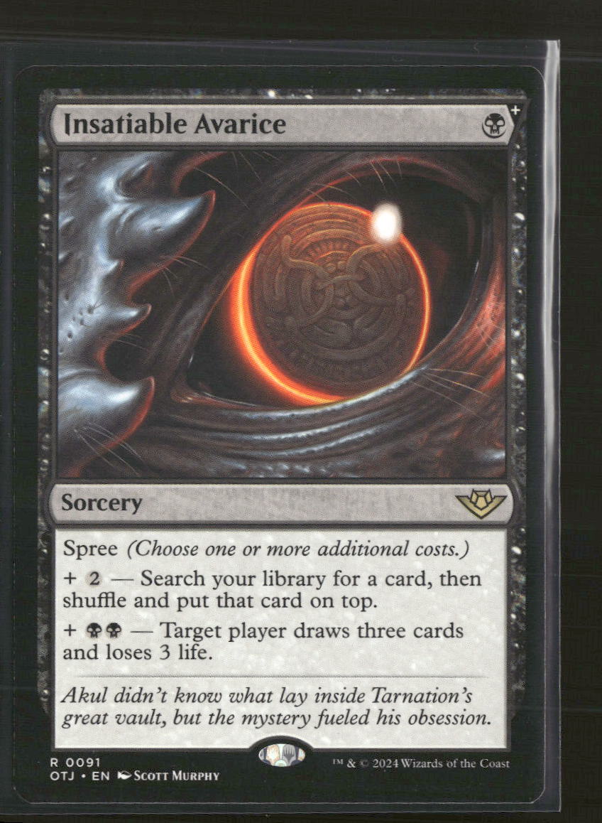 Outlaws of Thunder Junction Insatiable Avarice #91