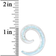 4G Aqua Sky Glow in the Dark Glass Spiral Taper Set