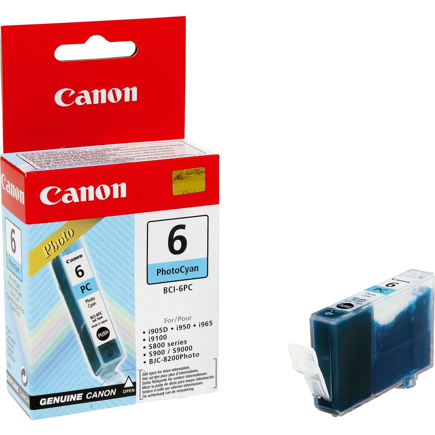 New, Pre-Owned - Canon BCI-6 Photo Cyan Ink Cartridge