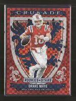 2025 Panini Rookies & Stars Crusade Red Plaid Drake Maye #29