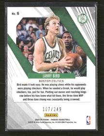 2023-24 Panini Phoenix Phoenix Orange Ice Larry Bird #/249 #6