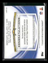 2013 Topps Platinum Rookie Patch/Auto Refractors Keenan Allen #/1000 #ARP-KA
