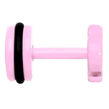 Pink Pastel Enamel Brass Knuckles Cheater Plug