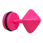 Pink Neon Enamel Pyramid Cheater Plug