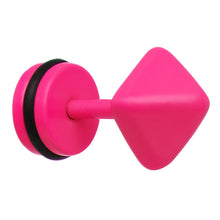 Pink Neon Enamel Pyramid Cheater Plug
