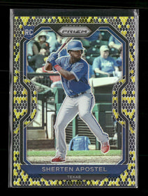 2021 Panini Prizm Snake Skin Prizm Sherten Apostel #/50 #110