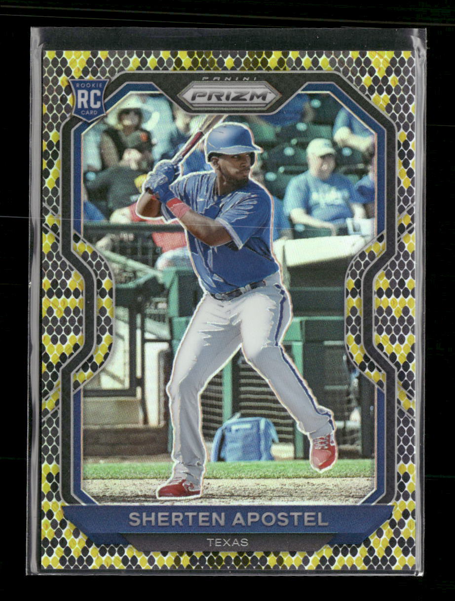 2021 Panini Prizm Snake Skin Prizm Sherten Apostel #/50 #110