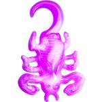 6G Pink White Acrylic Scorpion Hanger Plug