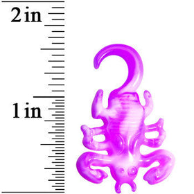 6G Pink White Acrylic Scorpion Hanger Plug
