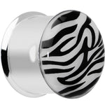 3/4 Stainless Steel Purple Tiger Print Solar Activated Saddle Plug