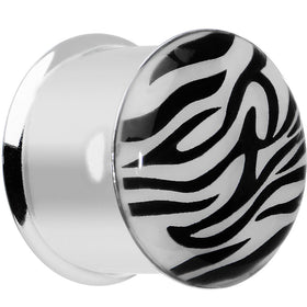 3/4 Stainless Steel Purple Tiger Print Solar Activated Saddle Plug
