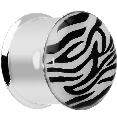 3/4 Stainless Steel Purple Tiger Print Solar Activated Saddle Plug