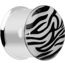 5/8 Stainless Steel Purple Tiger Print Solar Activated Saddle Plug