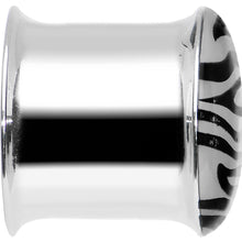9/16 Stainless Steel Purple Tiger Print Solar Activated Saddle Plug