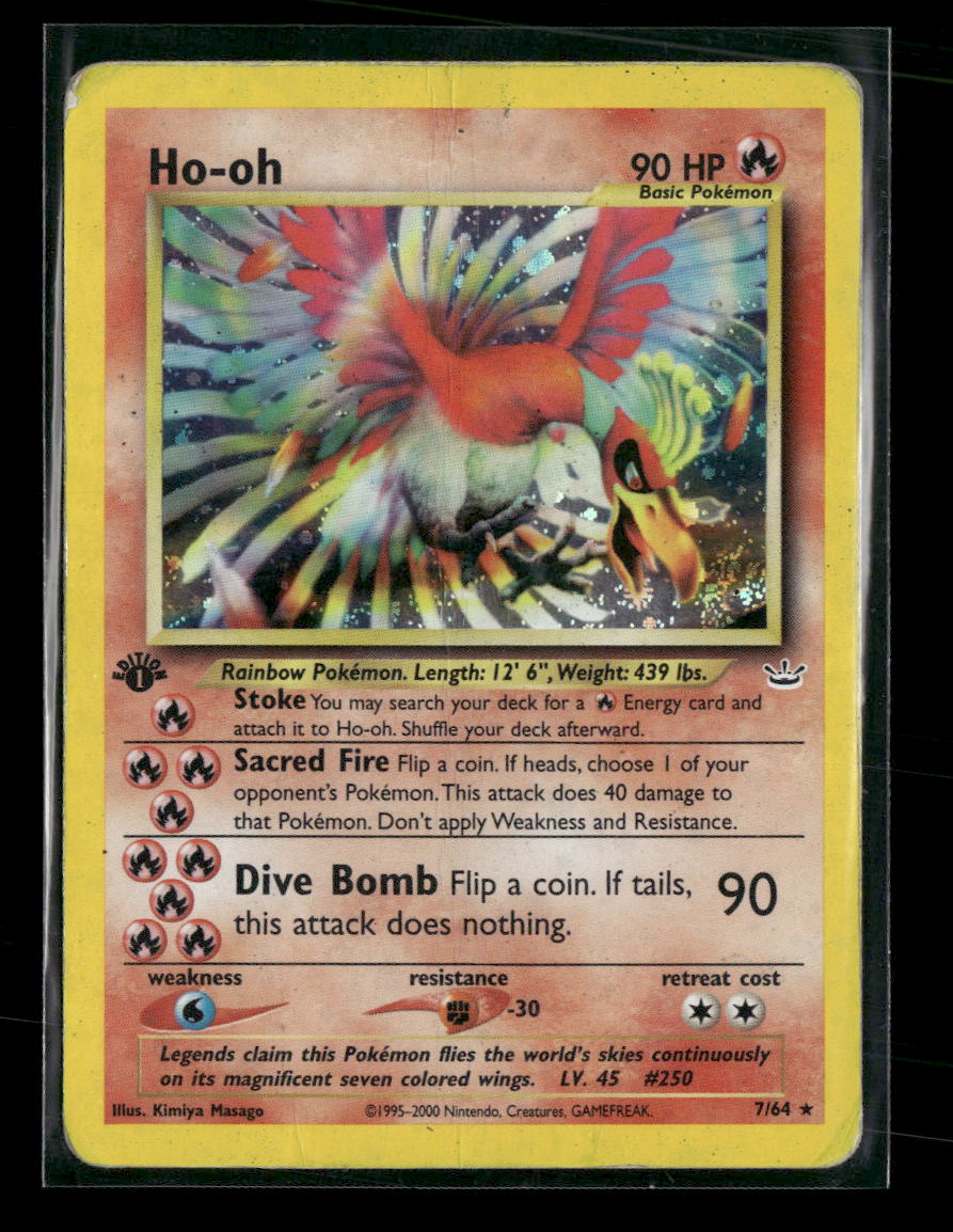 Neo Revelation Ho-oh 1st Edition #07/64 (Damaged)