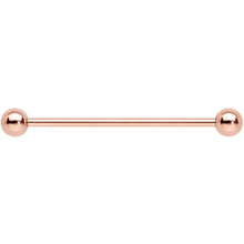 14G 1 1/4 Rose Gold Plated Straight Barbell
