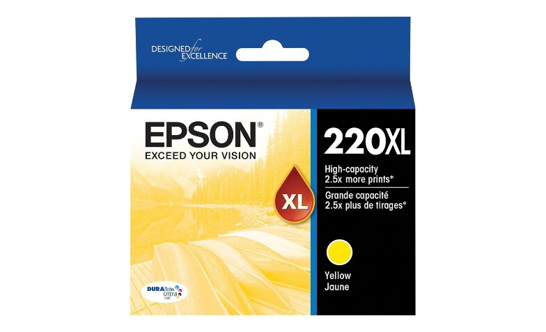 New, Pre-Owned - Epson 220XL High-capacity Yellow Ink Cartridge