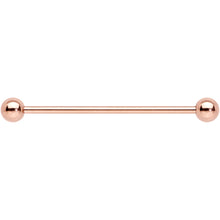 14G 1 3/8 Rose Gold Plated Straight Barbell