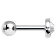 4mm Clear Gem Tragus Cartilage Barbell Earring