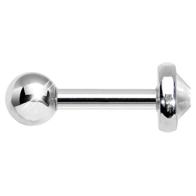 4mm Clear Gem Tragus Cartilage Barbell Earring