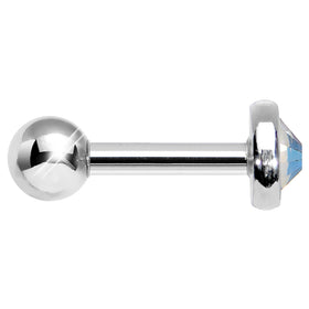 4mm Aurora Gem Tragus Cartilage Barbell Earring