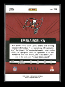 2025 Panini Revolution Purple Storm Emeka Egbuka #/175 #211