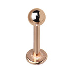 16G 5/16 Rose Gold Plated Labret Tragus Monroe