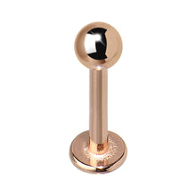 16G 5/16 Rose Gold Plated Labret Tragus Monroe