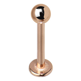 16G 3/8 Rose Gold Plated Labret Tragus Monroe