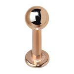 14G 5/16 Rose Gold Plated Labret Tragus Monroe