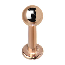 14G 5/16 Rose Gold Plated Labret Tragus Monroe