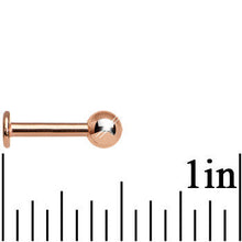 14G 5/16 Rose Gold Plated Labret Tragus Monroe