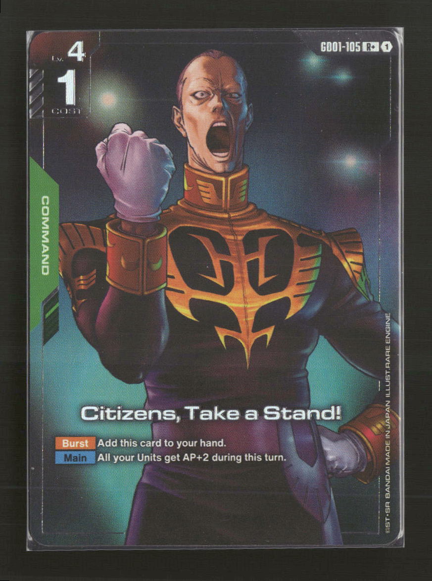 Newtype Rising Citizens, Take a Stand (R+) #GD01-105