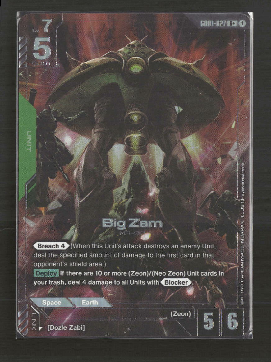 Newtype Rising Big Zam (R+) #GD01-027