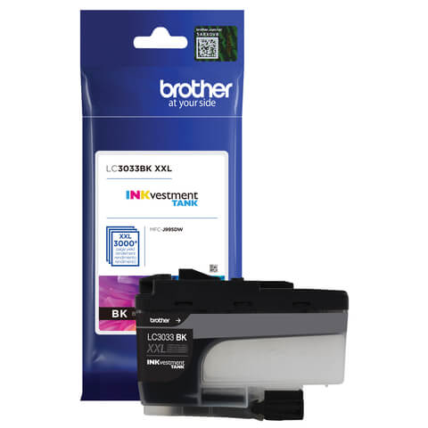 New, Pre-Owned - Brother LC3033BK XXL  Black Super High-Yield Tank Ink Cartridge