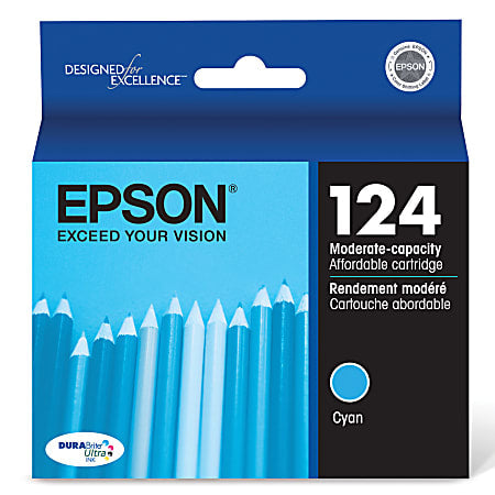 New, Pre-Owned - Epson 124 Cyan Ink Cartridge