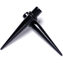 14G to 00G 18 Piece Black Acrylic Ear Stretching Taper Kit