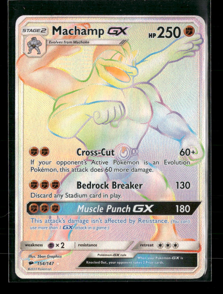 SM - Burning Shadows Machamp GX (Secret) #154/147