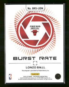 Panini Photogenic Gold Fireworks #/5 Burst Rate Lonzo Ball #BRS-LON