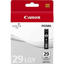 New, Pre-Owned - Canon PGI-29 Standard Yield Light Gray Ink Cartridge, 4872B001