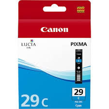 New, Pre-Owned - Canon PGI-29 Standard Yield Cyan Ink Cartridge, 4873B001