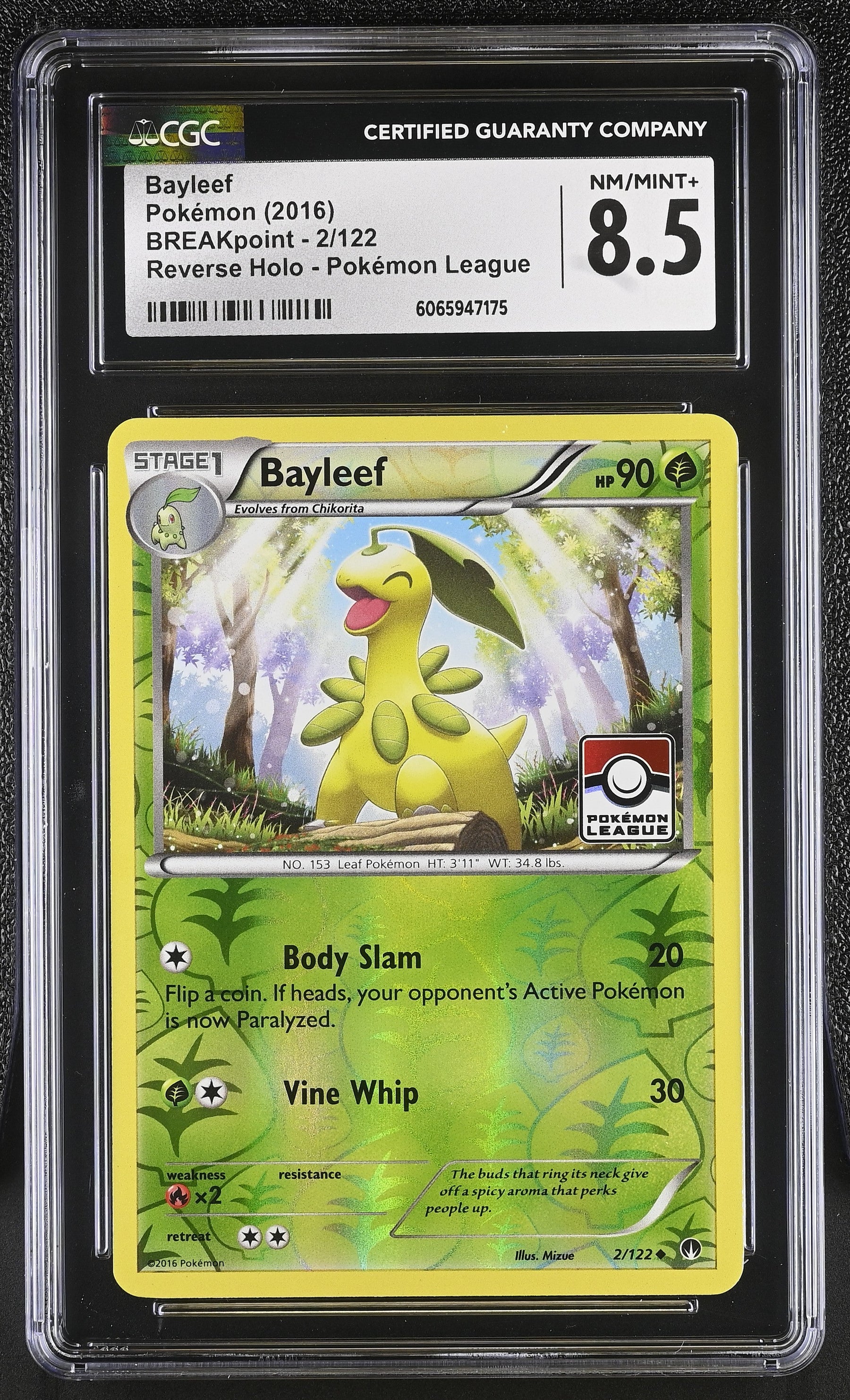 2016 BREAKpoint Bayleef 8.5 CGC #2/122