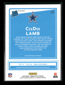 2020 Donruss Optic Red Mojo CeeDee Lamb Rookie #156
