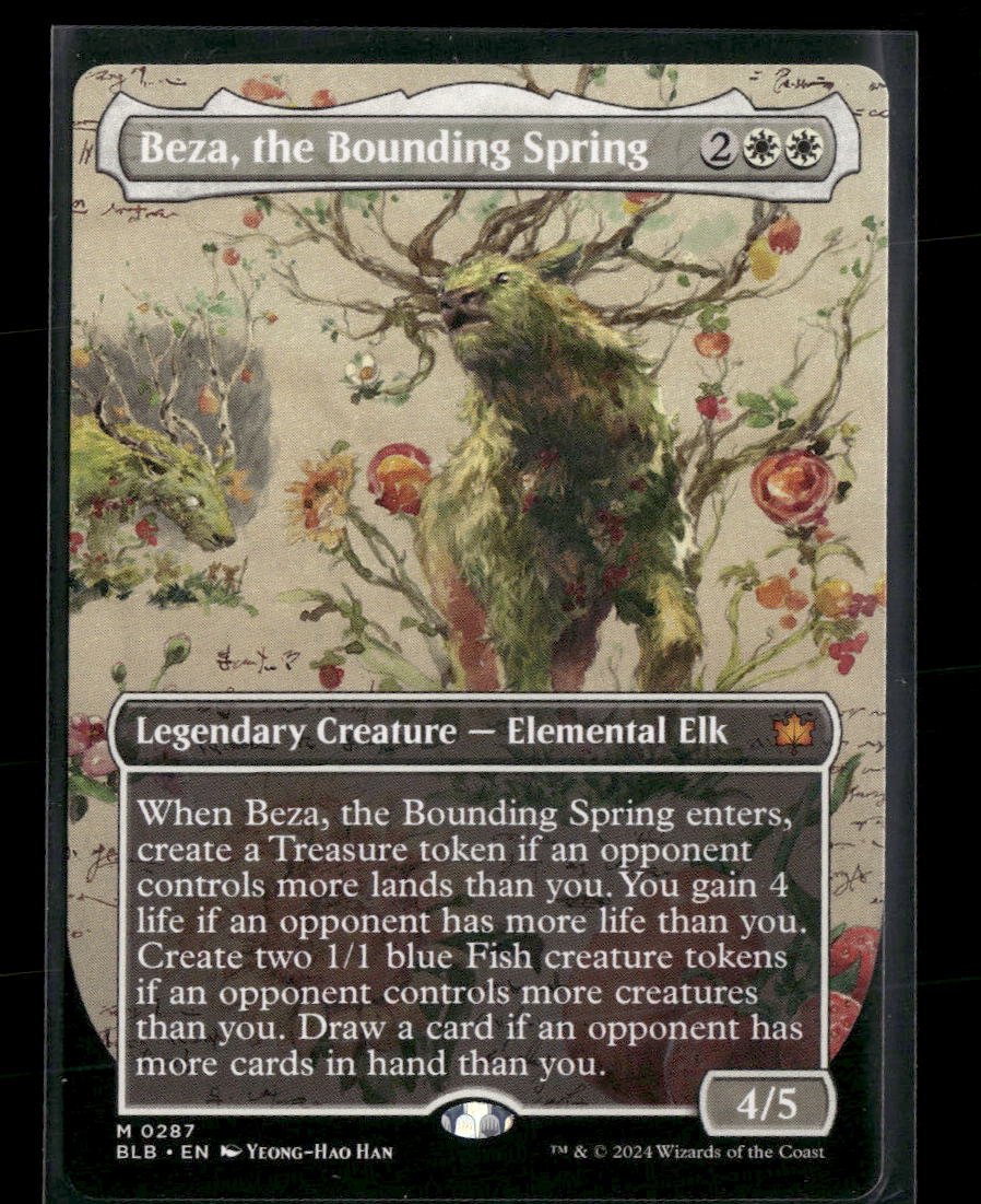 Bloomburrow Beza, the Bounding Spring (Borderless) #287